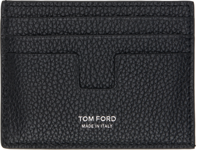 Tom Ford T Line Classic Card Holder In 3ny05 Black Lime