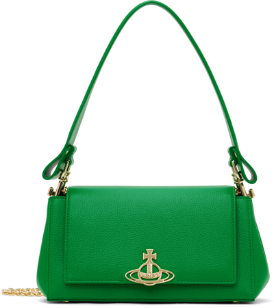 Vivienne Westwood Green Hazel Medium Bag In M401