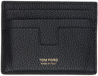 Tom Ford Black T Line Card Holder