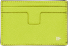 TOM FORD GREEN LEATHER CLASSIC CARD HOLDER
