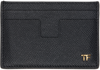 TOM FORD BLACK LEATHER CLASSIC CARD HOLDER