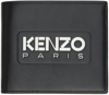KENZO BLACK KENZO PARIS 'KENZO EMBOSS' LEATHER WALLET