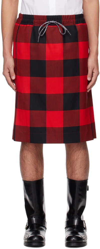 VIVIENNE WESTWOOD RED & BLACK CHECK KILT