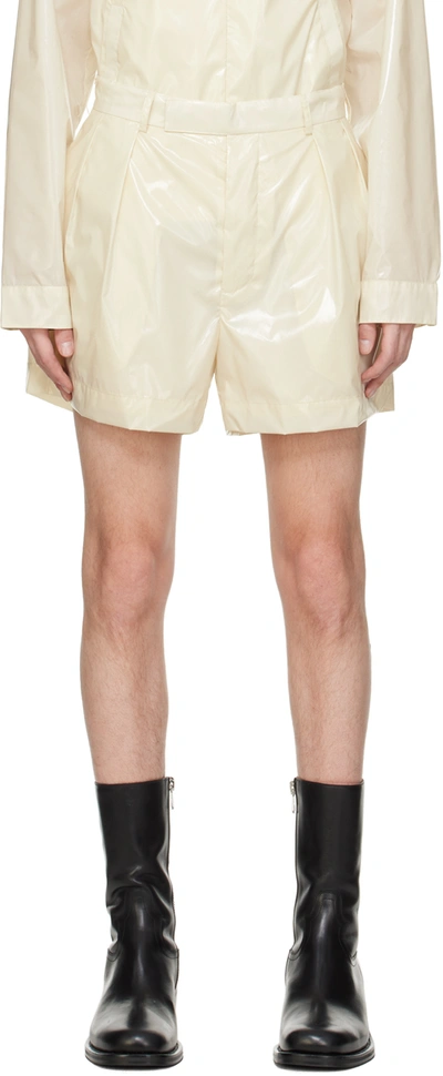 16arlington Ssense Exclusive Off-white Atero Shorts In Milk