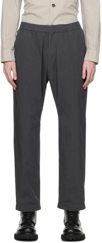 Barena Venezia Bativoga Tapered Stretch-cotton Twill Trousers In Gray