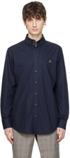 VIVIENNE WESTWOOD NAVY KRALL SHIRT