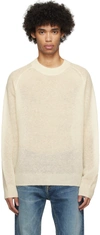 Berner Kuhl Off-white Crewneck Sweater In 021 Chalk