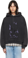 ACNE STUDIOS BLACK GRAPHIC HOODIE