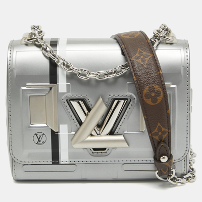 Pre-owned Louis Vuitton Grey Leather Spaceship Twist Pm Bag