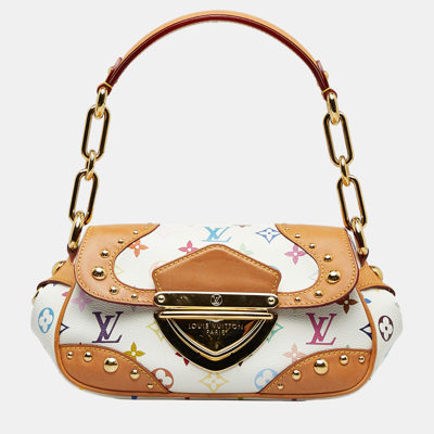 Pre-owned Louis Vuitton Brown/white Monogram Multicolore Marilyn