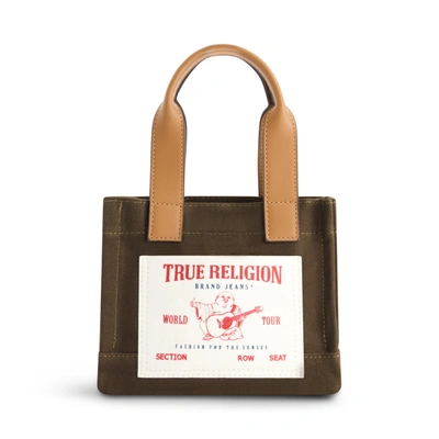 True Religion Mini Tote In Brown