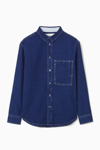 Cos Utility Cotton Overshirt In Blue