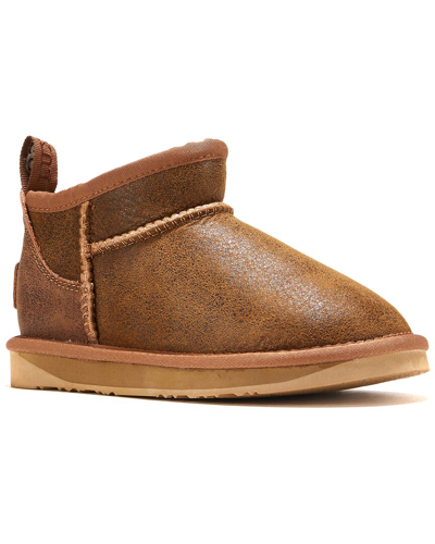 Australia Luxe Collective Kids'  Cosy Ultra Short Sheepskin Boot In Brown