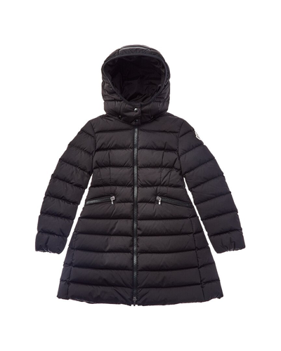 Moncler Kids' Charpal Nylon Down Coat In Black