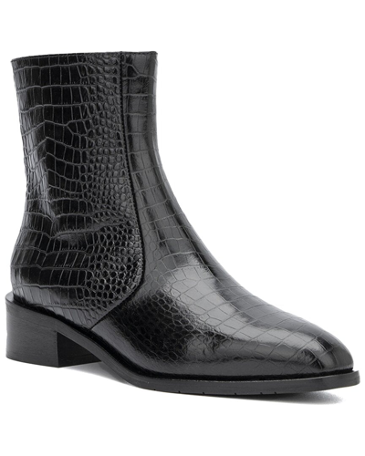 Aquatalia Fosca Weatherproof Leather Boot In Black
