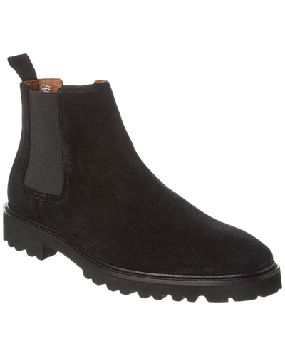 Aquatalia Leighton Weatherproof Suede Bootie In Black