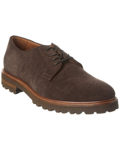 Aquatalia Leon Weatherproof Suede Loafer In Brown