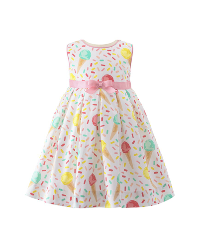 Rachel Riley Kids' Girl's Ice Cream Dress In Multi