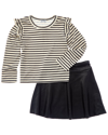 SPLENDID Splendid 2pc Paris Stripe Top & Skirt Set