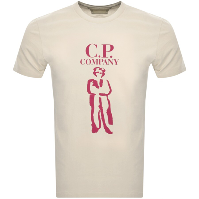 C P Company Cp Company Jersey Sailor T Shirt Cream