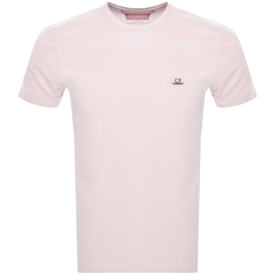 C P Company Cp Company Jersey Logo T Shirt Pink