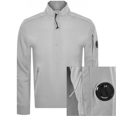 C P Company Cp Company Half Zip Sweatshirt Grey