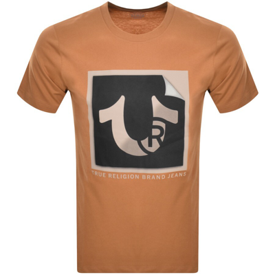 True Religion Peeling Horseshoe T Shirt Brown