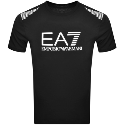 Ea7 Emporio Armani Logo T Shirt Black