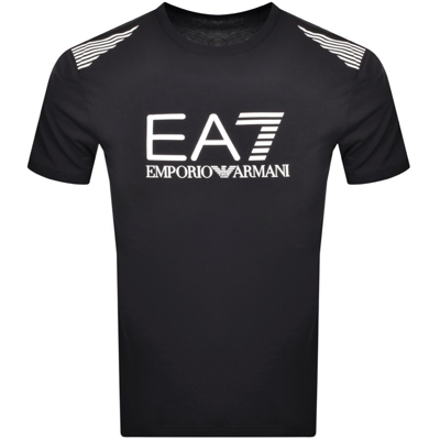 Ea7 Emporio Armani Logo T Shirt Navy