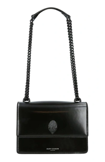 Kurt Geiger Shoreditch Leather Convertible Crossbody Bag In Black