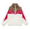 Palm Angels Colour-block Zip-up Sweatshirt Jacket In White