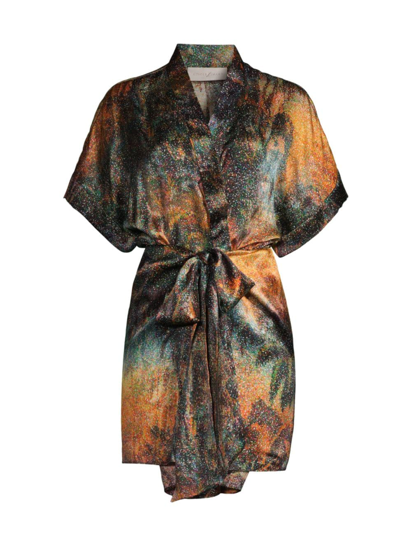 Ginger & Smart Women's Magic Eye Silk Minidress In Neutral