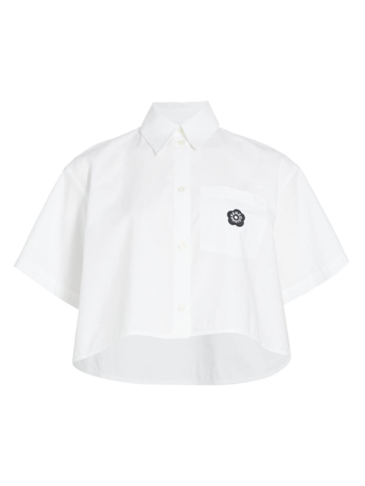 Kenzo White Boke-flower 2.0 Polo Shirt