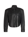 Wardrobe.nyc Leather Jacket With Snap Fastening In Black