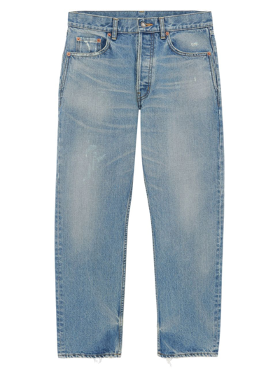 Saint Laurent Men's Mick Jeans In Charlotte Blue Denim