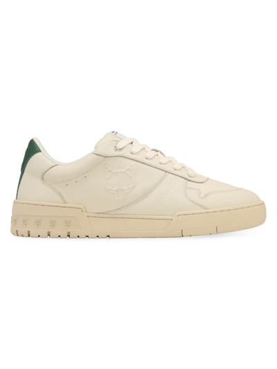 Naked Wolfe Men's Type-r Leather Combo Trainers In Bone Leather