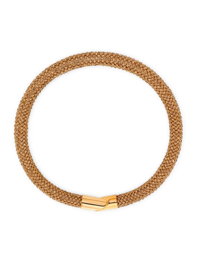 Rabanne Women's Tube Strass Necklace In Gold