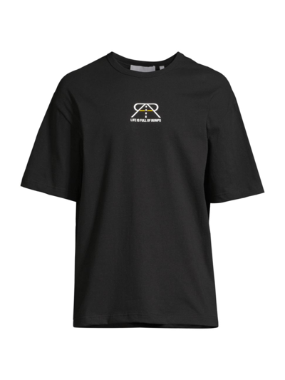 Rta Men's Cotton Oversized T-shirt In Black