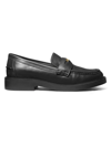 Michael Michael Kors Women's Eden Vachetta Leather Loafers In Black