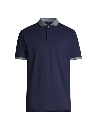 Greyson Men's Cotton-blend Polo Shirt In Maltese Blue