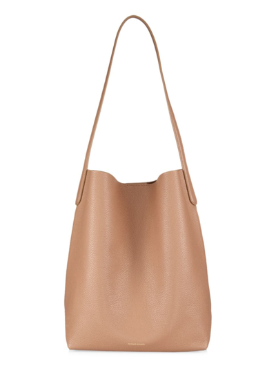Mansur Gavriel Women's Everyday Cabas Pebbled-leather Bag In Biscotto