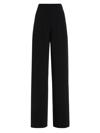 Sergio Hudson Women's Crêpê Wide-leg Pants In Black