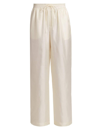 Rohe Women's Wide-leg Silk Trousers In Cream