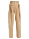 VICTORIA BECKHAM WOMEN'S GATHERED HIGH-RISE TAPERED PANTS