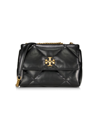 Tory Burch Women's Kira Diamond-quilted Leather Bag In Black