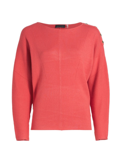 Elie Tahari The Azariah Ribbed Dolman-sleeve Jumper In Wonder Wheel