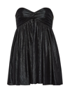 Retroféte Kaiser Metallic Strapless A-line Mini Dress In Black