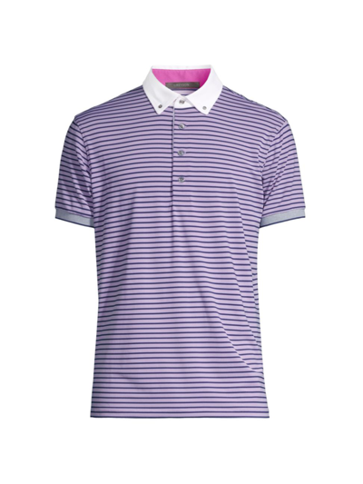 Greyson Men's Dakota Striped Polo In Toadflax