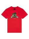 GIVENCHY MEN'S SLIM FIT T-SHIRT IN COTTON WITH DRAGON PRINT
