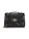 Tory Burch Women's Kira Diamond-quilted Leather Shoulder Bag In Black